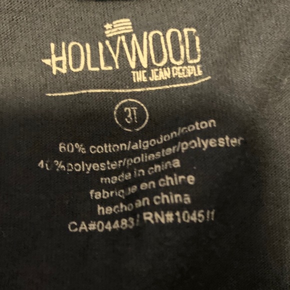 Hollywood The Jean Size 3T Sweatpants Shirt Space - Picture 4 of 5
